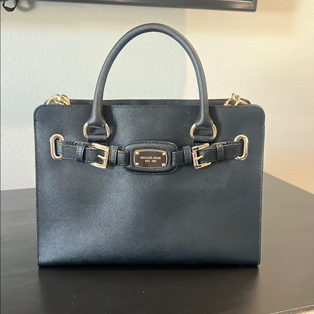 Michael Kors Black Leather Handbag